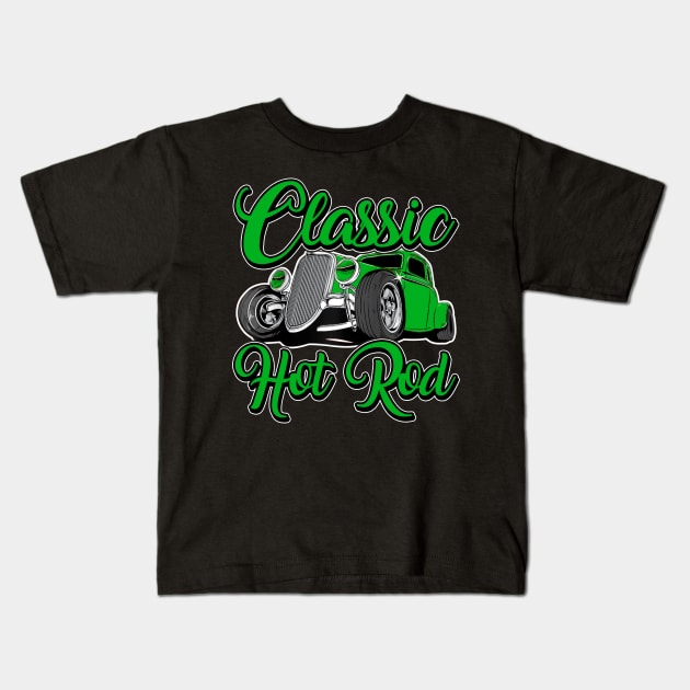 Classic Hotrod Kids T-Shirt by Nifty T Shirts